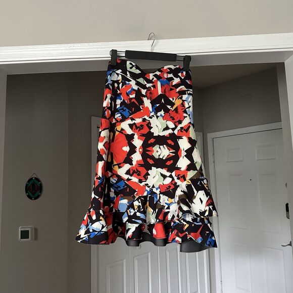 PINKO Italian Designer Strapless Print Cocktail Party Dress Made In Italy US 8 - Picture 2 of 12